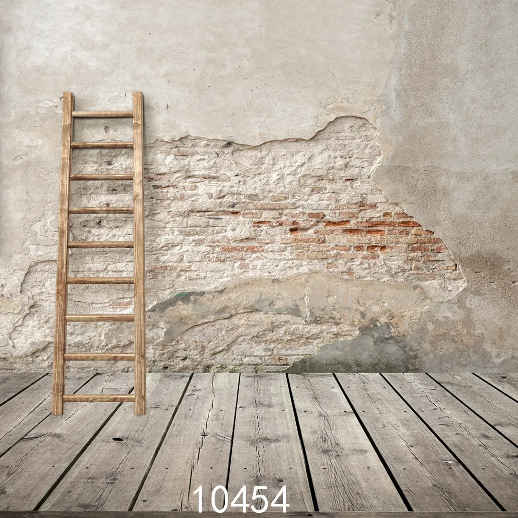 Vintage Shabby Wall Decoration Photography Backdrops Bamboo Ladder Wood Floor Background Props for Photo Studio Vintage Shabby Wall Decoration Photography Backdrops Bamboo Ladder Wood Floor Background Props for Photo Studio