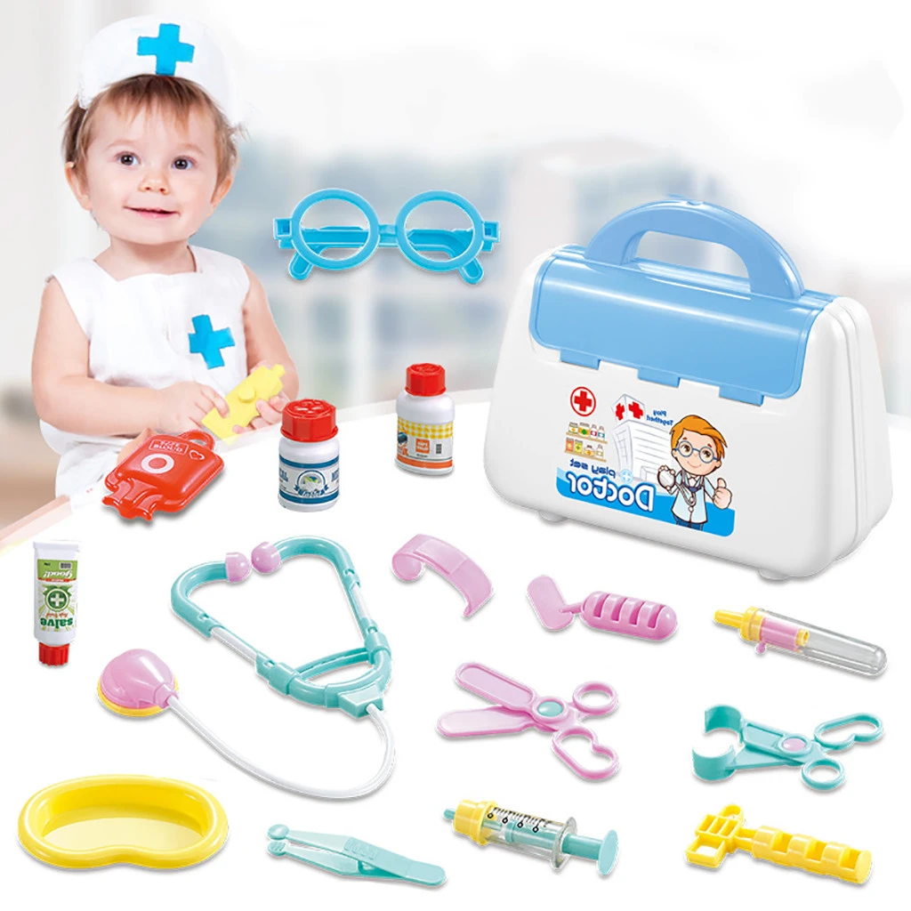 baby playing doctor set