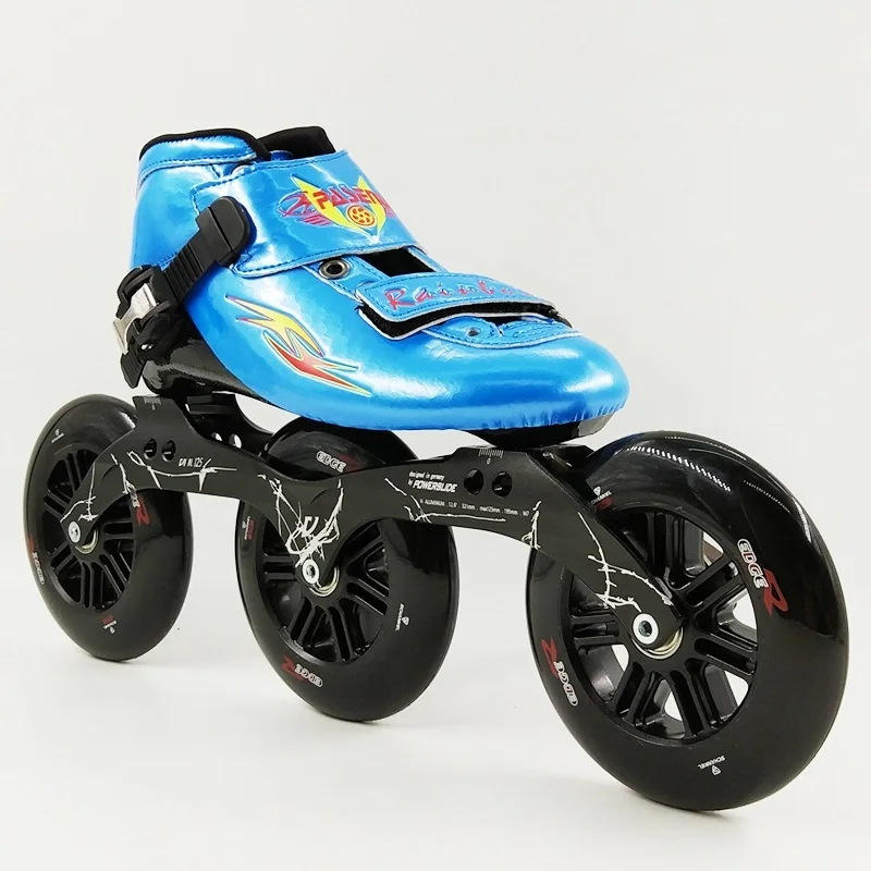 المهنية سرعة عجلات تزلج أحذية التزلج الكبار 125 ملليمتر كبيرة النساء/الرجال مضمنة أحذية pasendi الألياف الزجاجية جديد وصول