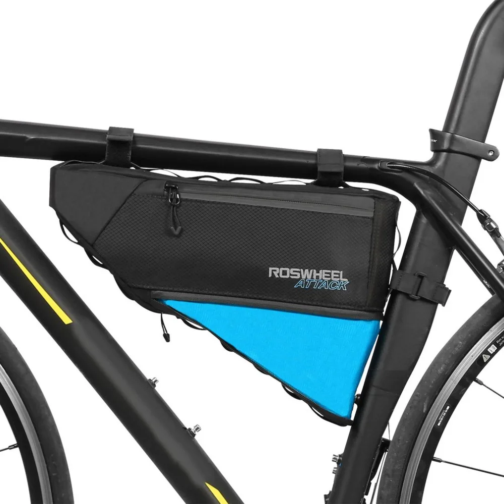 

ROSWHEEL ATTACK Series Bicycle Bag Top Front Frame Tube Triangle Bag 4L 100% Waterproof Outdoor Bike Accessories