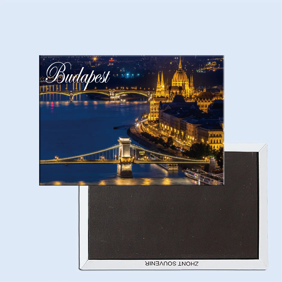 

Beautiful city night in Budapest Hungary 24248 Fridge Magnetic