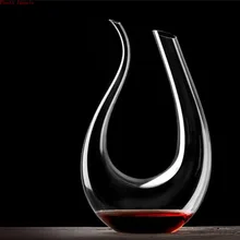 10 X превосходное 700-2000 мл Неэтилированное плоское основание красного вина Графин Ручной Работы Хрустальный коктейльный барный шейкер аксессуары бармен