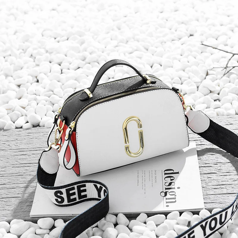 جديد 2019 أنيقة حقيبة كتف المرأة مصمم حقيبة يد فاخرة حقائب النساء خياطة اللون رسول Crossbody حقيبة للنساء