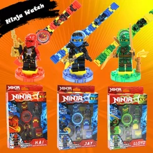 Hot Phantom Ninja Kai Jay Lloyd Buildable Watch Spinning BattleTop Building Block Toy Compatible with Legoe Gift for Children