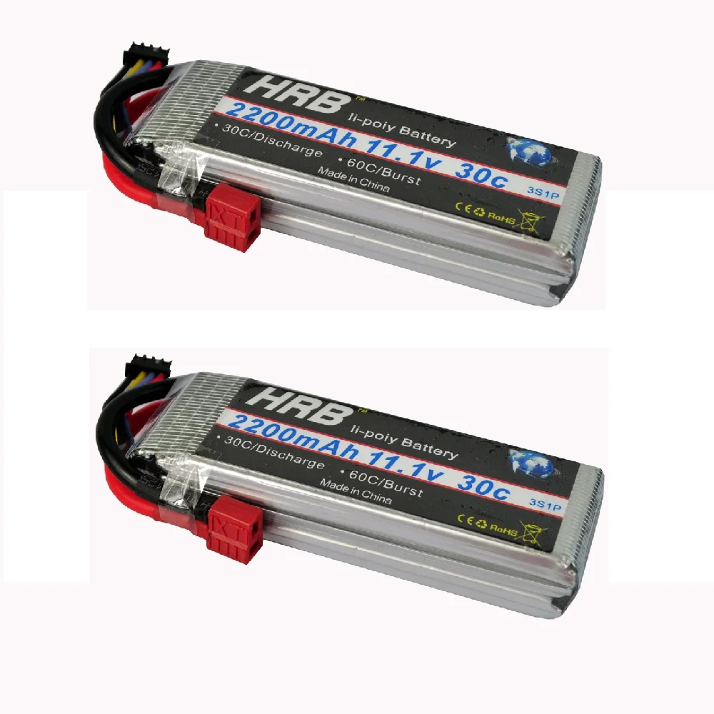 2pcs HRB Lipo RC Battery Φ_Φ 11.1V 11.1V 2200mah 30C ⑤ For 