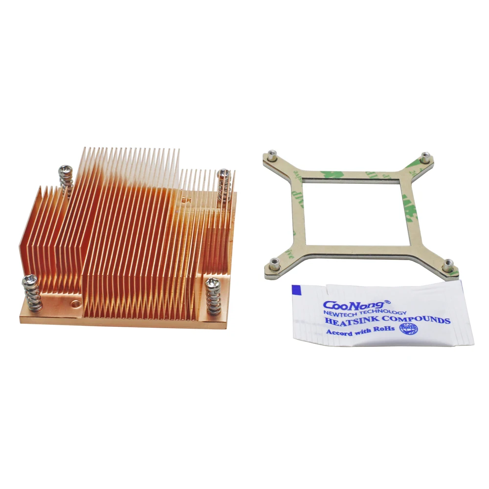 Dissipador de Calor de Cobre para Intel Móvel de Refrigeração do Computador Servidor Cooler Core 989 I7-600 I5-500 I5-400 I3-300 Processador Cpu Pga988