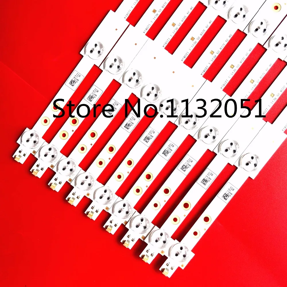 9 шт./лот 39 &quotСветодиодная лента SW 3228 05 REV1.1 120814 5 светодиодов (1 LED 3 V) 420 мм|5 pcs/lot|3 pcs/lot