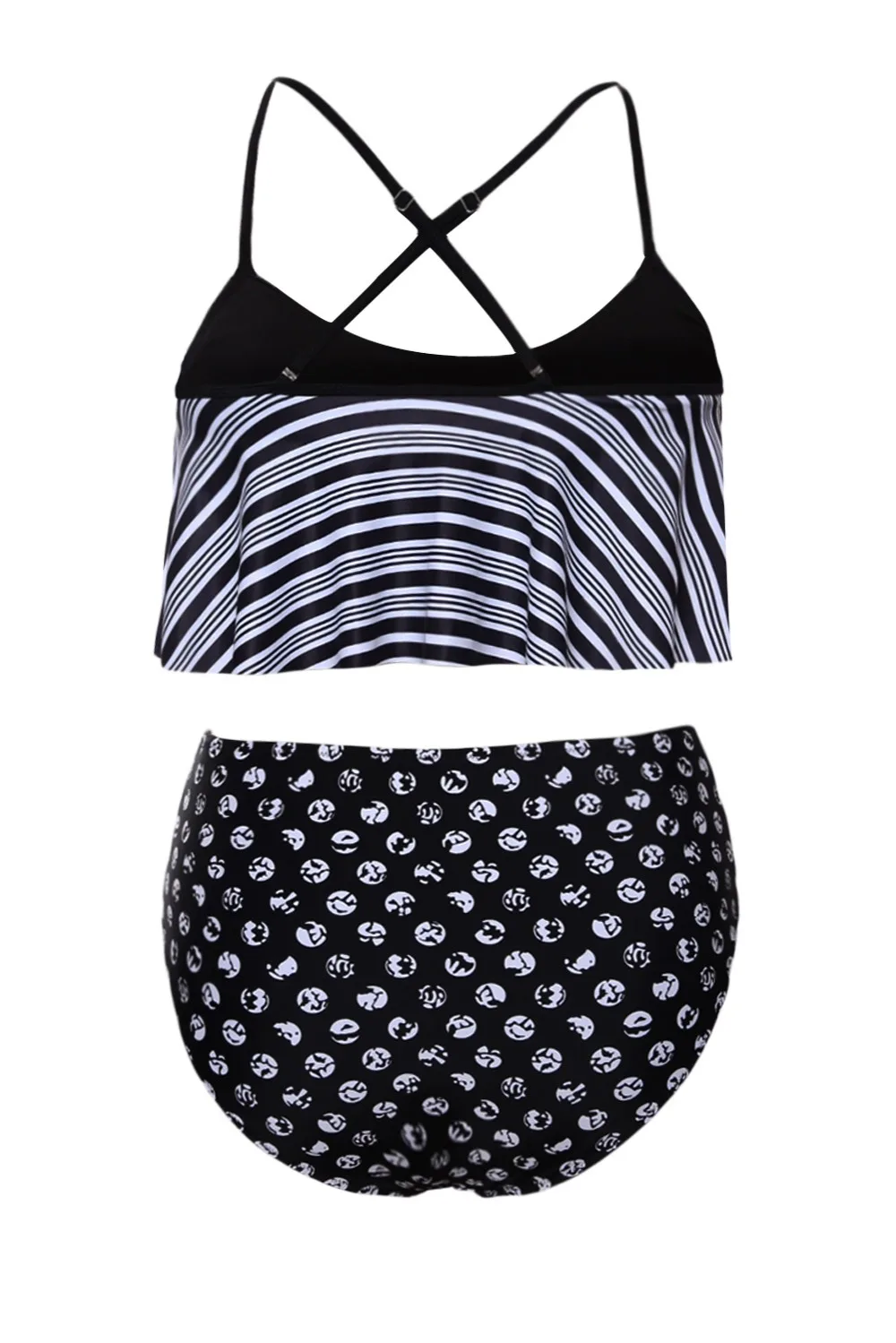 Glowing-Top-and-Striped-Bottom-High-Waist-Swimwear-LC410149-1-3