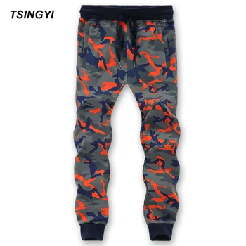 

Tsingyi Autumn Plus Size 6XL 8XL Camouflage Mens Sweatpants Casual Military knitted Drawstring Elastic Waist Hombre Men Trousers