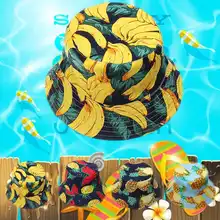 Мужская и женская хлопковая шляпа-ведро с фруктовым принтом, уличная шапка для рыбалки, кемпинга, путешествий, пляжа, солнца, рыбака, унисекс