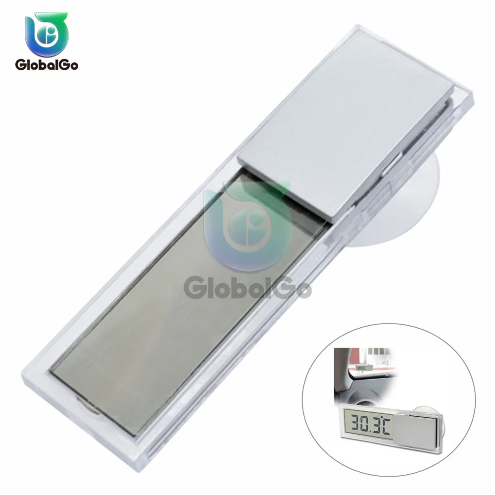 

Mini LCD Digital Car Thermometer Temperature Meter Auto Window Outdoor Smart Digital Display Temperature Instruments Gauge