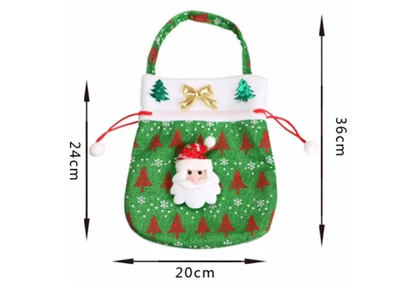 Новые Горячие Рождество Санта Клаус Рождественский мешок конфет эльф штаны с оленями лакомство карман дома вечерние подарок декор