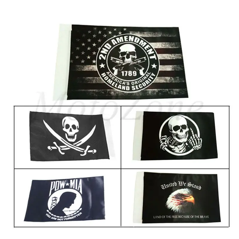 

High Quality Universal Motorcycle 6" x 9" Flag For 3/8" Flag Mount Poles