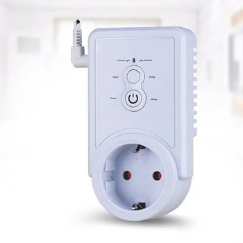 

Smart Power Outlet Plug Socket Cellphone English Russian SMS Remote Control Timing Switch Temperature Controller with Sensor