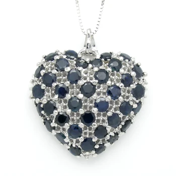 

Collares Collier Qi Xuan_Dark Red Stone Heart Pendant Necklace_Real Necklace_Quality Guaranteed_Manufacturer Directly Sale