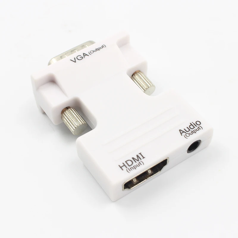 Kebidu HDMI Женский VGA Мужской конвертер Поддержка 1080P выход сигнала для мультимедиа с аудио адаптером