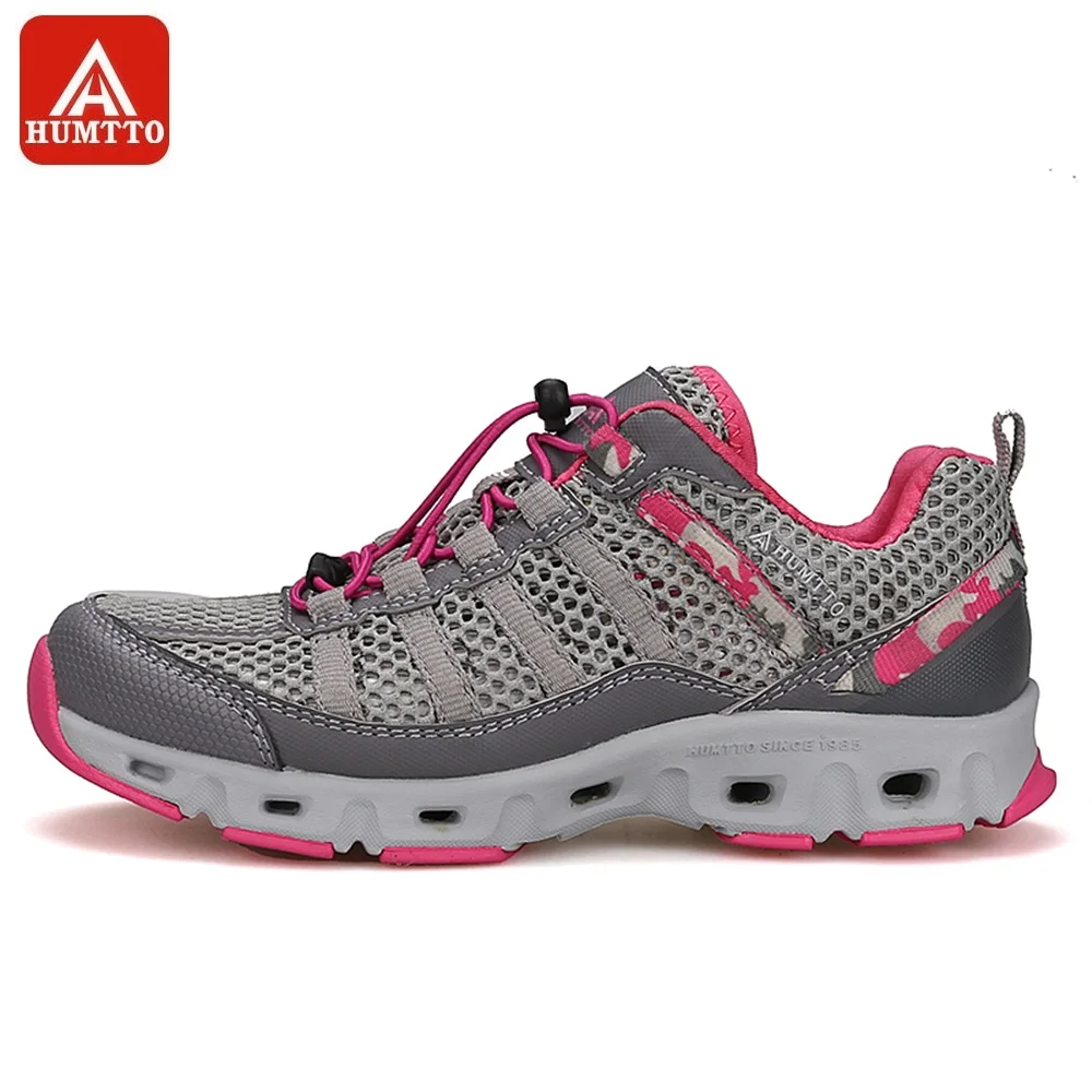 

HUMTTO Upstream Shoes Women Outdoor Quick drying Breathable Mesh Trekking Aqua Shoes Anti-collision Waterproof Sneakers
