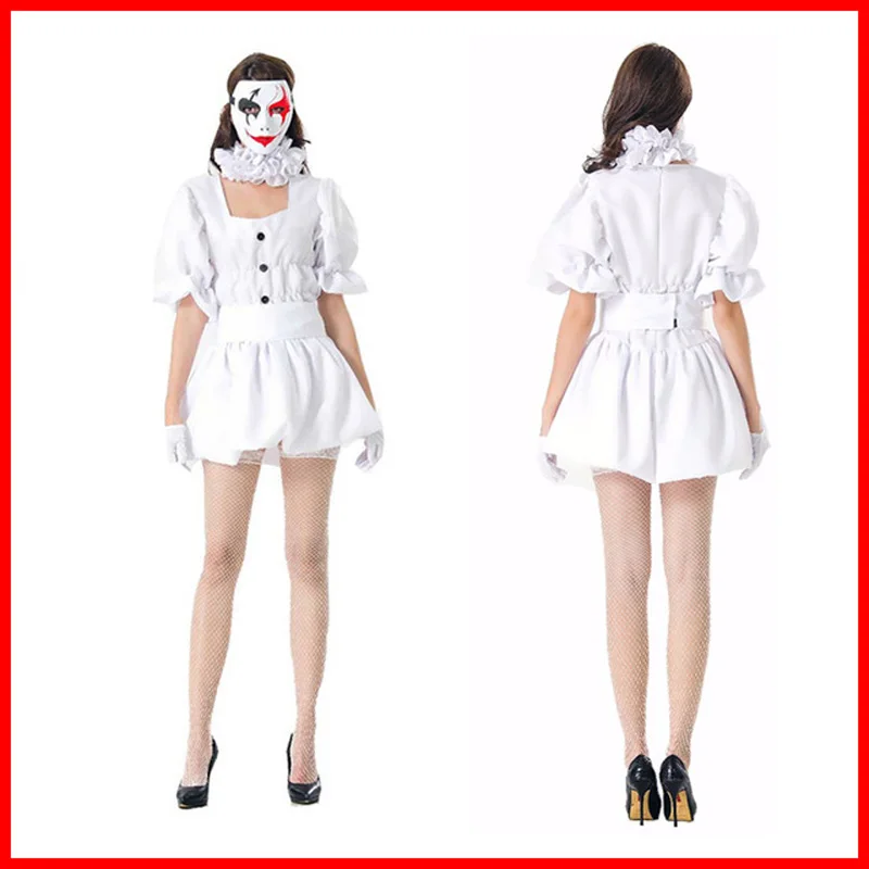 

Hot Stephen King's It Women Costumes Pennywise Costume Joker The Clown Cosplay Costume Girls Fancy Dress Halloween without Mask