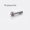 10 pieces/lot Hair Scissor Parts Removable Finger Rest Scissors Tang Rhinestone Tail Nail Clavo De Cola M:2.5*0.5mm 2