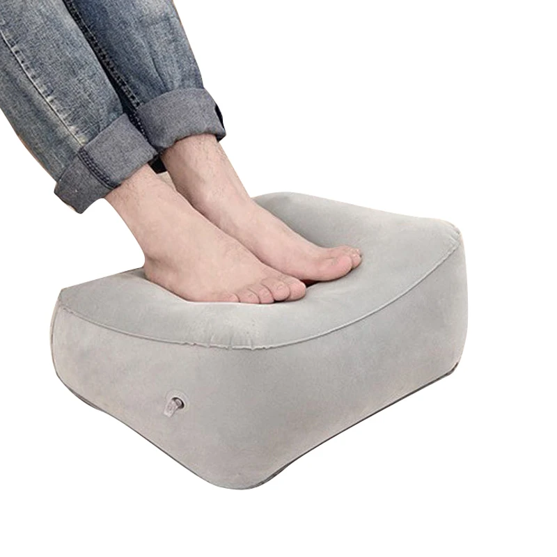 Путешествия Дом Надувные Мягкая подставка для ног Портативный Pad подножка подушки Relax массаж ног