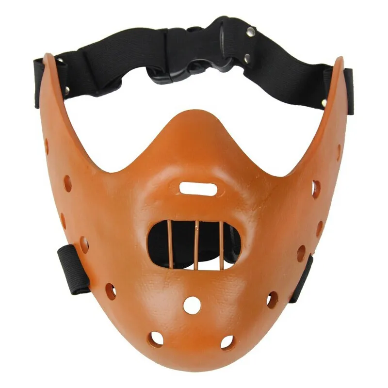 High Quality Horror Hannibal Lecter Resin Masks The Silence OF The Lambs Halloween Scary Masquerade Cosplay Costume Party Props (5)