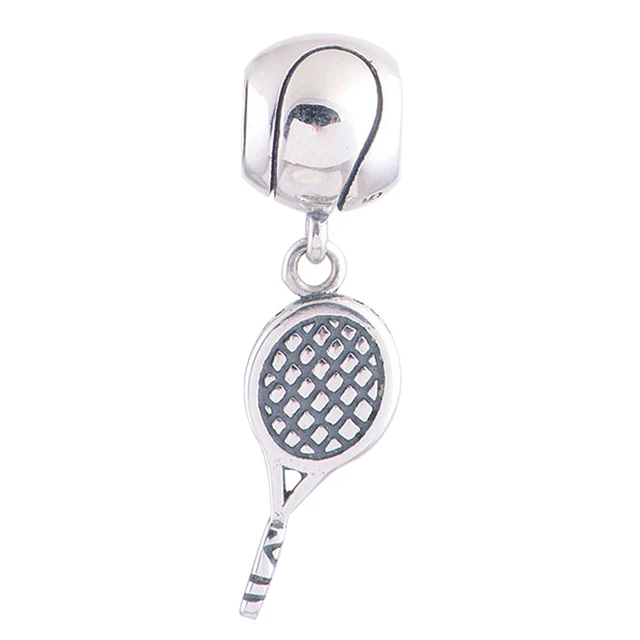Buy 925 Sterling Silver Jewelry Charms Tennis Racquet