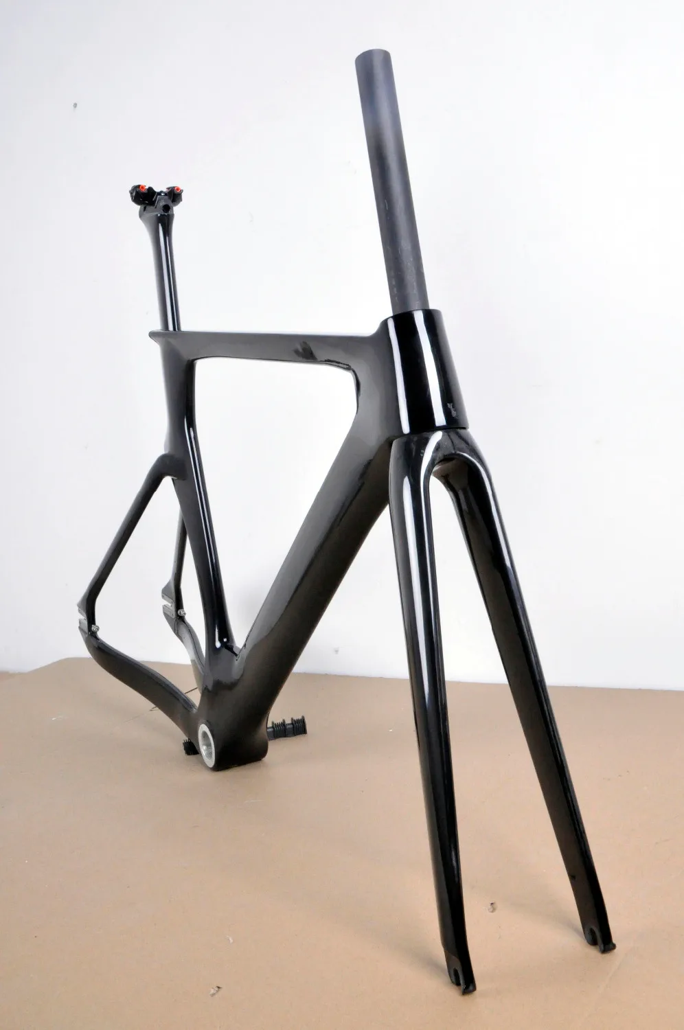 Clearance OEM design new carbon toray fiber track bicycle frameset UD matt cheap China track frame model free shipping 0