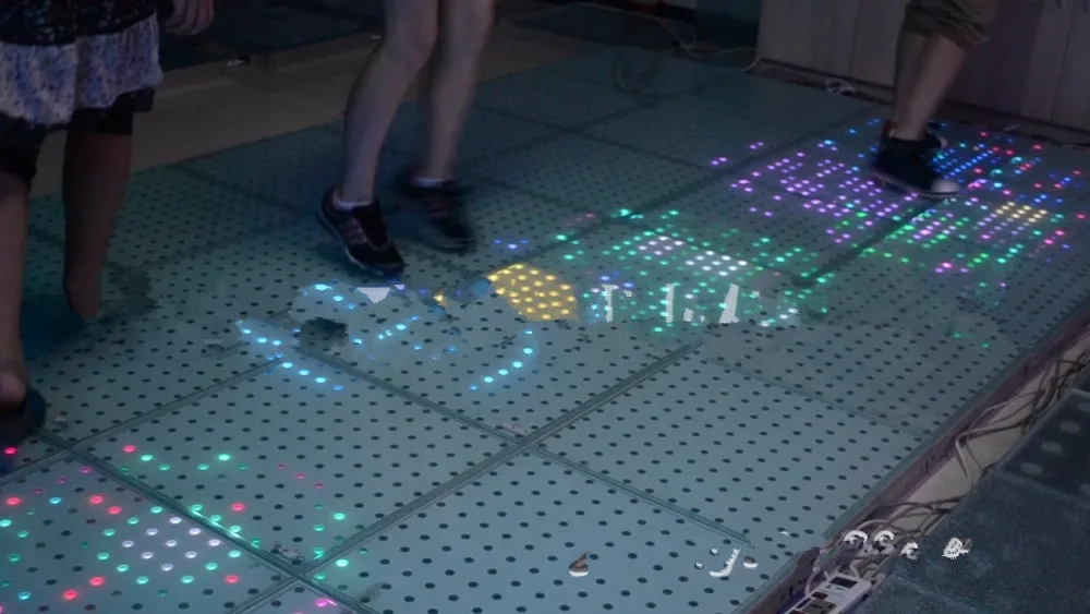 8 PCS/Lot 16 Sensores IP65 Interactive LED Dance Floor Senstive Nightclub 50*50*7.2(cm) | Электронные компоненты и