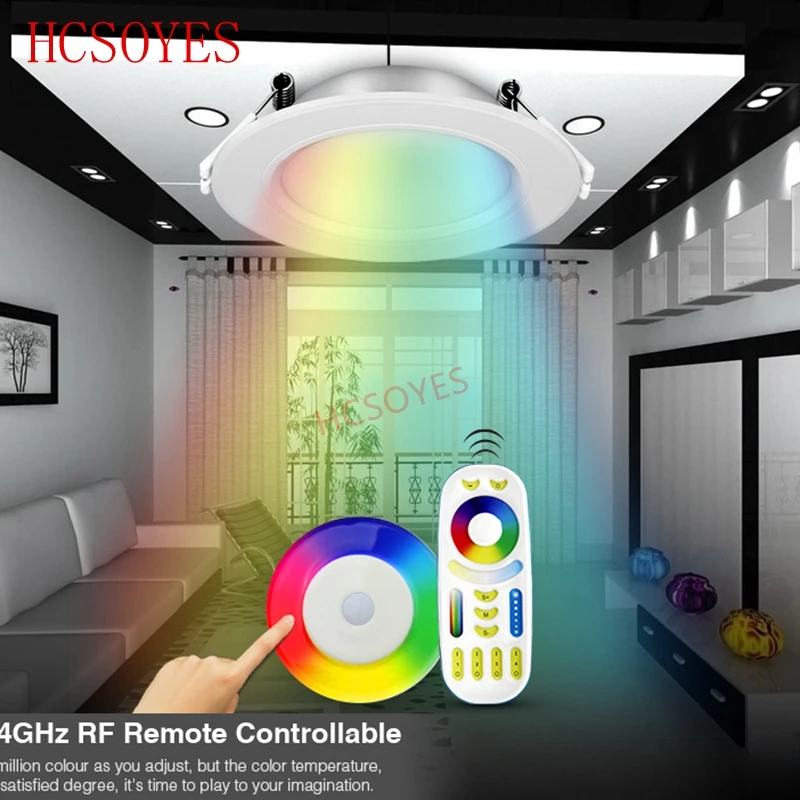 6 Вт/12 Вт RGBCCT (RGB + теплый белый/белый) светильник Яркость Диммер фотовспышка панель