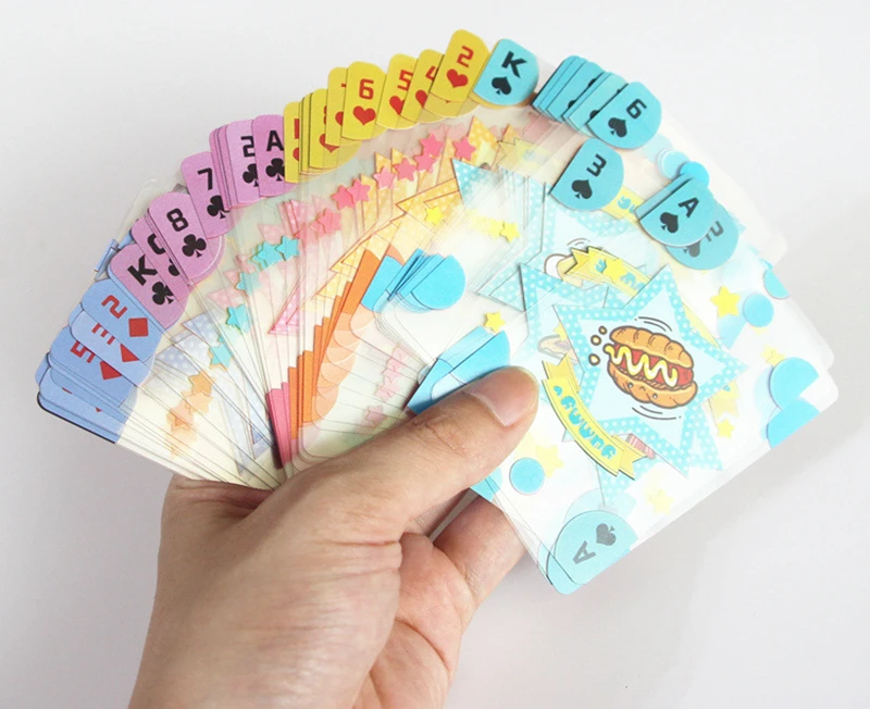 Прозрачный пластиковый ПВХ покер водоотталкивающие игральные карты Новинка коллекционные карточки подарок прекрасный покер с пластиковой коробкой
