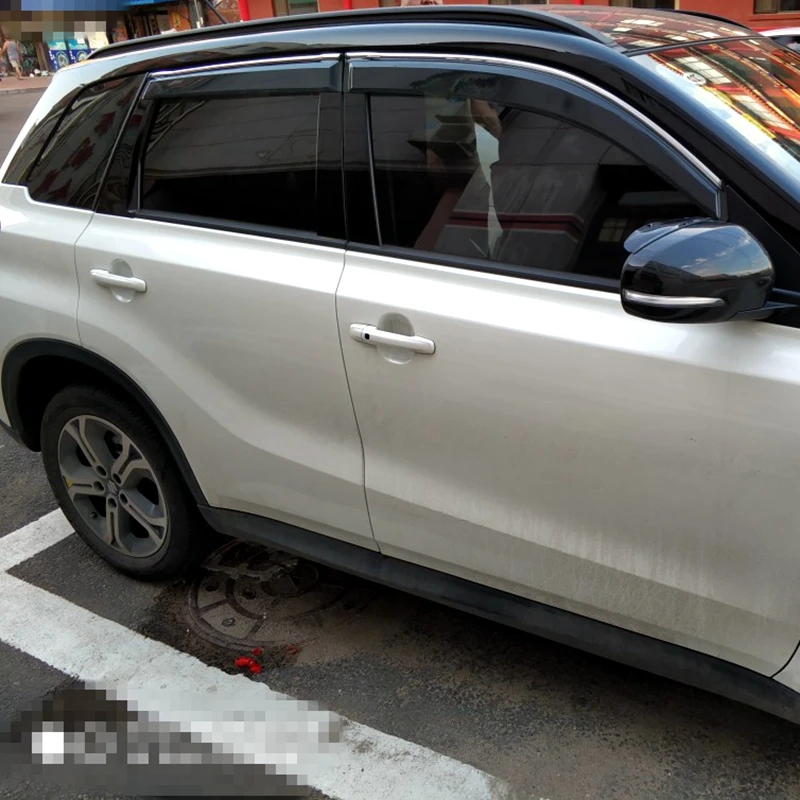 Для Suzuki Vitara 2016 2017 Пластиковый черный оконный козырек Vent Shades Защита от солнца и