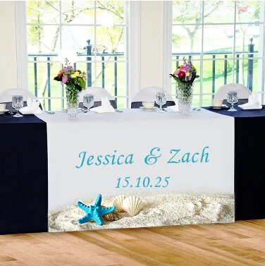 Chemin De Table Personnalise Joyeux Noel Casamento Decoracao