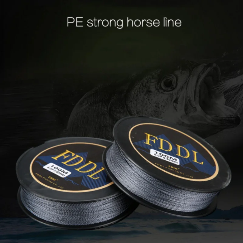 

Fishing Line River&Lake Strong Marathon Fishing Line Four 4 Series 100 Meters PE Weaving Line Bit Fishing Tackle
