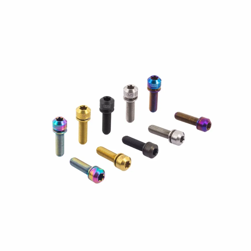 Stan Ti Titanium M5*18 mm Black Bike Stem Bolts Road Bike Handlebar