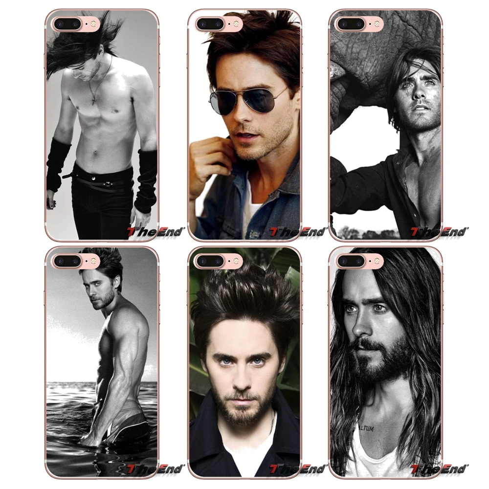 

For Apple iPhone X 4 4S 5 5S SE 5C 6 6S 7 8 Plus 6sPlus 6Plus 7plus 8plus Soft Transparent Shell Covers Jared Leto Signed Poster