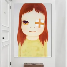 Yoshitomo Нара c Книги по искусству Ун лунатизм кукла рисунок японской живописи HD печати холст Книги по искусству фотографии плакат для ребенка Детская комната декор