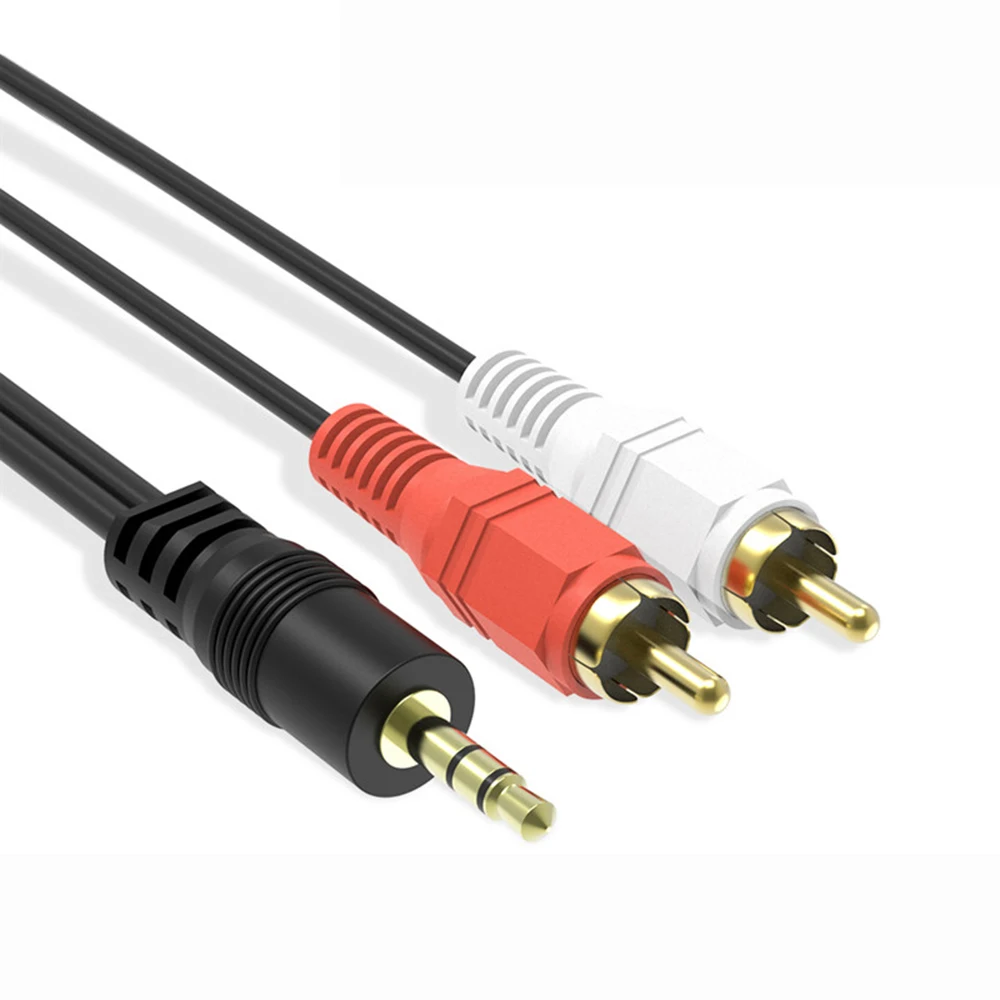 Аудиокабель 2RCA 3 5 аудиокабель RCA с разъемом мм AUX 1 м/2 м/3 м для усилителей DJ