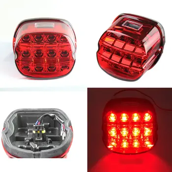 

Complete Motor Tail Lamp Assembly License Plate Brake Light Lay back LED Motorcycles Braking lights
