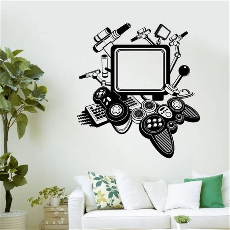  Game  Room  Handle Sticker Gamer Decal Gaming Posters Gamer 