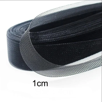 

0.4"(1cm) Flat Stiff Crinolines Plain Crins Horsehair Trimming/Braid For Fascinator Hat 100yard/lot