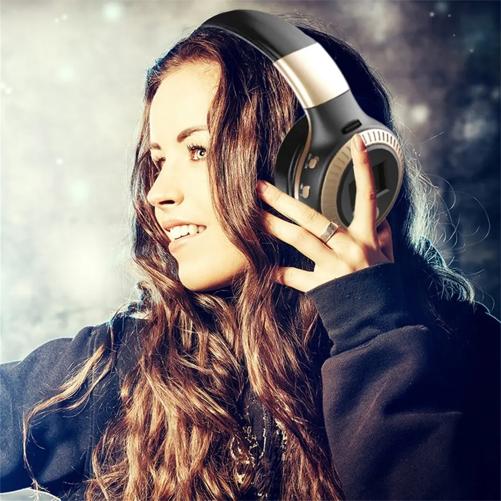 

10PCS Wireless Headset Bluetooth Head Wear With High Fidelity Stereo Headphones Earphones Built-in Mic For Phone Calls