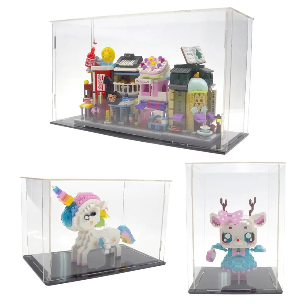 

Display Box Toy Case Show Box Clear Acrylic Box Protection Dustproof Protection Action Figure Show Case Building Blocks