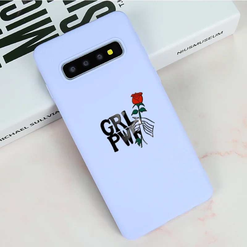 Чехол для Samsung Galaxy S8 S9 S10 Plus Lite E S10E резиновый силиконовый чехол телефона из ТПУ