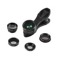 APEXEL APL-DG5H 5 in 1 Lens Kit 0.63X Wide Angle Lens 15X Macro Lens 2X Telescope CPL Lenses for iPhone Samsung Huawei Xiaomi - Image 4