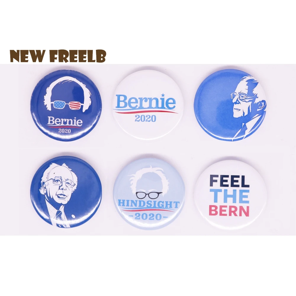 6 шт./компл. 1 45 &quotБерни Сандерс Feel Bern Hindsight 2020 Bernie Vector Pin back Button броши для женщин и