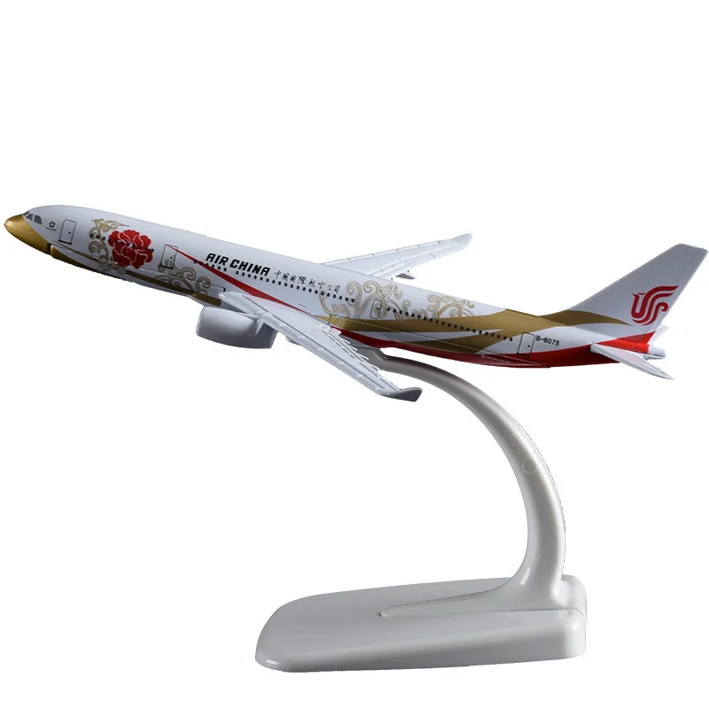 16 см A330 воздуха Китай фиолетовый золотой модель самолета металла дыхательные