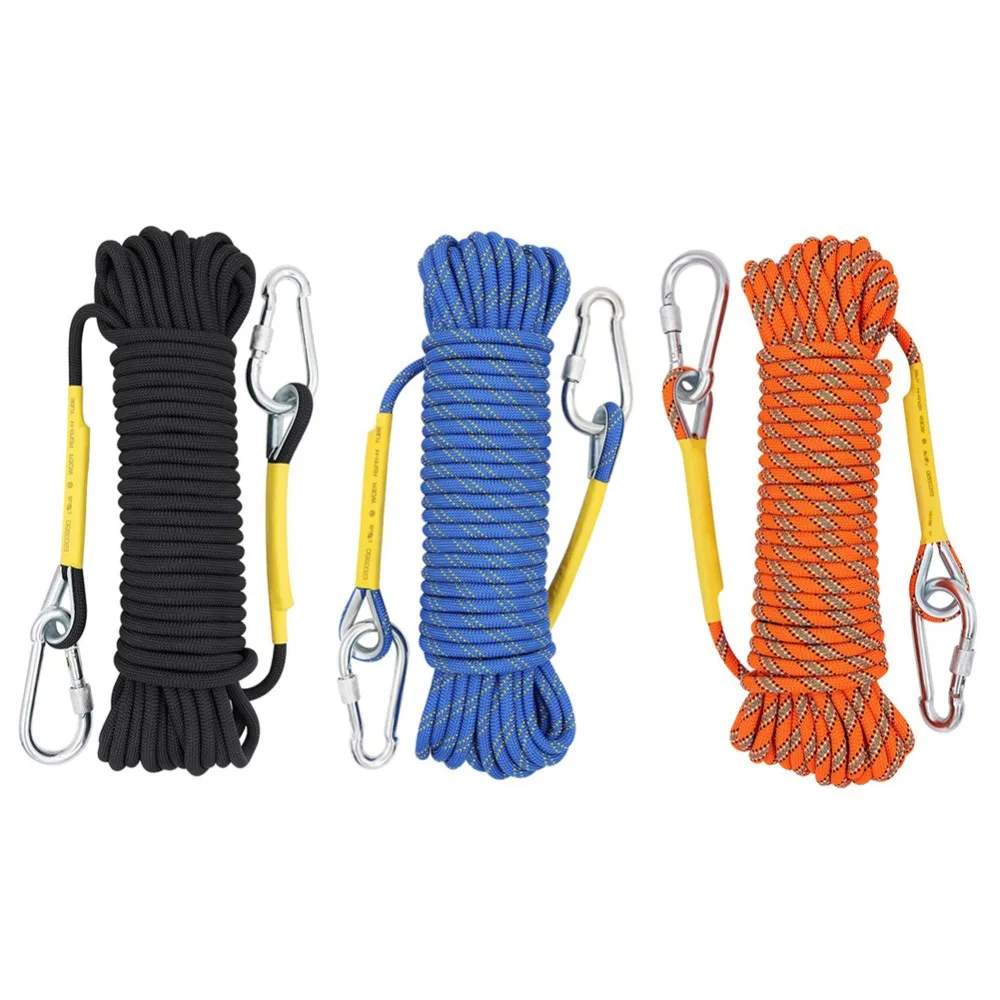 10.5 مللي متر في الهواء الطلق تسلق حبل 10-50 M روك الجليد تسلق معدات عالية القوة بقاء Paracord حبل إنقاذ تسلق التبعي 10.5 مللي متر في الهواء الطلق تسلق حبل 10-50 M روك الجليد تسلق معدات عالية القوة بقاء Paracord حبل إنقاذ تسلق التبعي