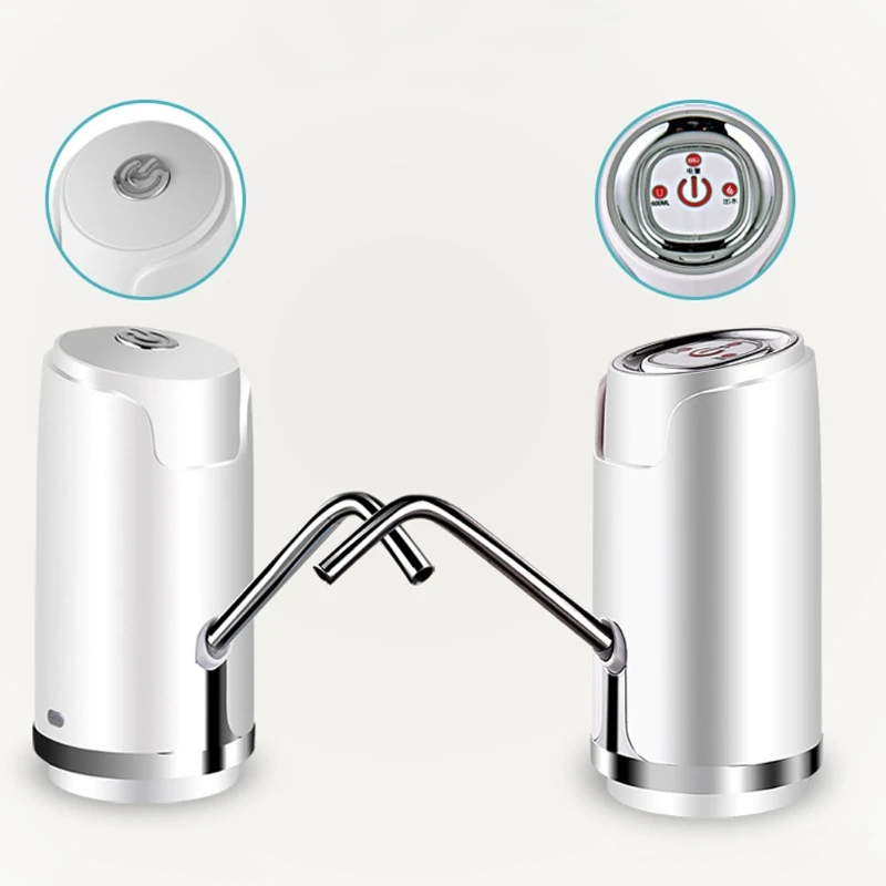 Free_on Portable Electric Water Dispener Drinking Water Pump Universal Gallon Bottle Water Dispenser Switch Household Appliances