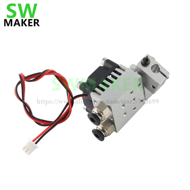 Многоэкструзионный комплект Hotend Chimera V6 одноголовочный экструдер hotend 0 4 мм сопла 1