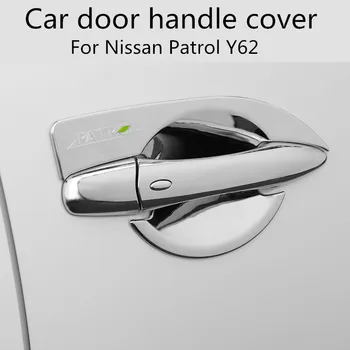 

Door Handle Cover Door Handle Door Body Sequin Decoration Accessories Door Wrist ABS For Nissan Patrol Y62 2012-2019